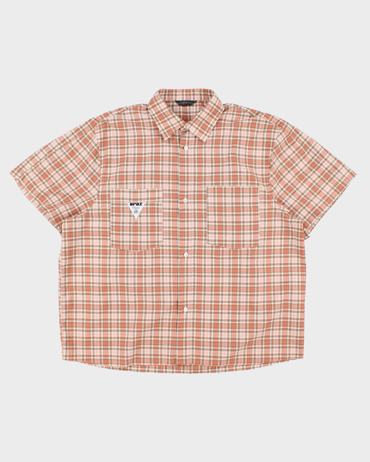 Tangerine Check Shirt