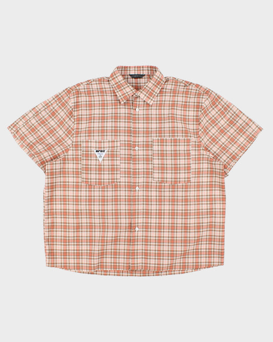 Tangerine Check Shirt