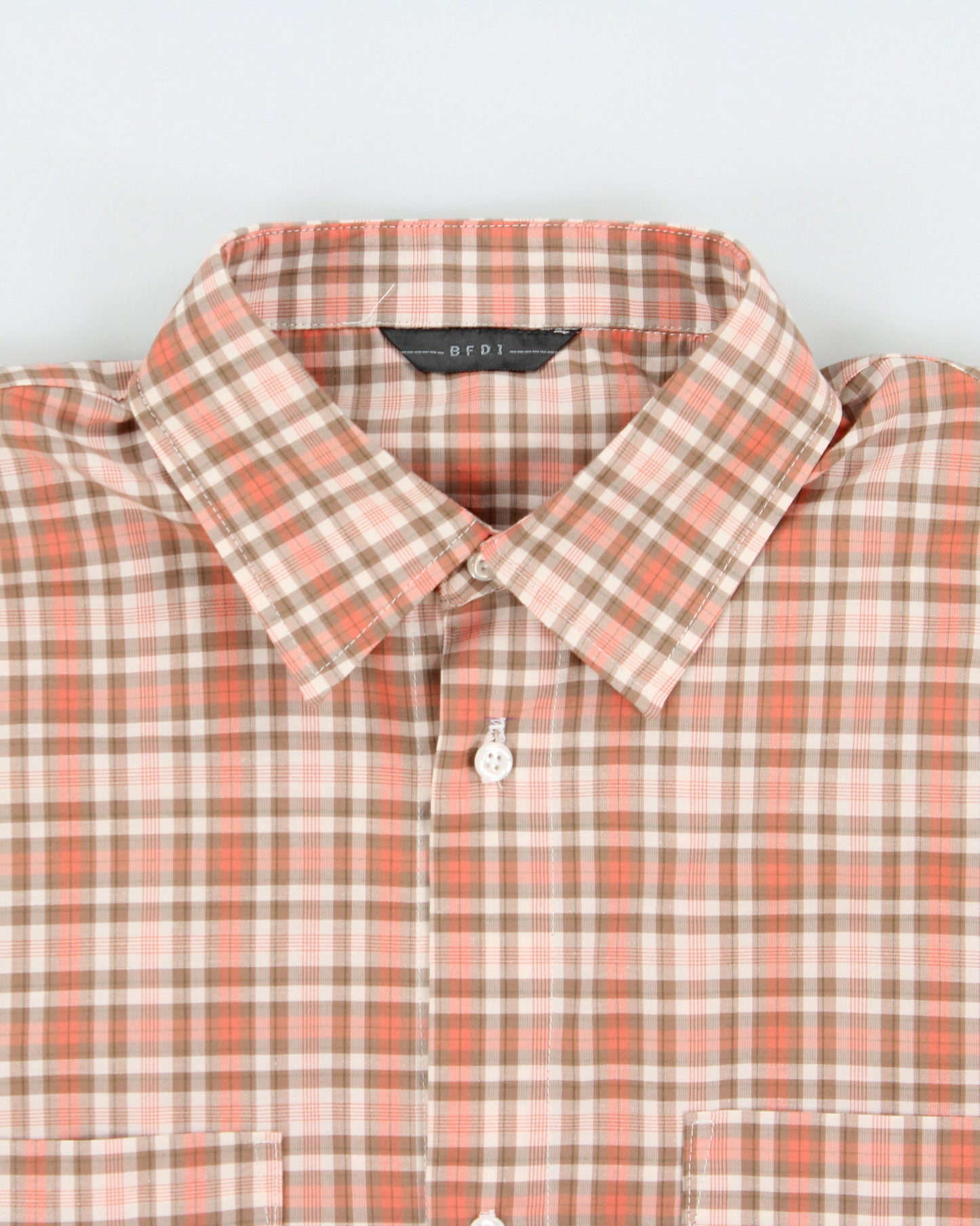Tangerine Check Shirt